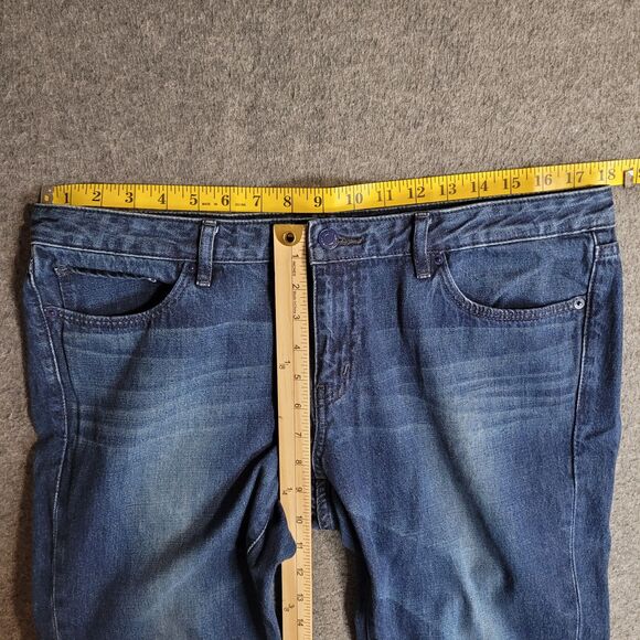 Uniqlo Jeans Blue Slim Straight Fits 36x26 Kaihara Denim - Picture 3 of 10